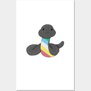 Disability pride flag snake Posters and Art